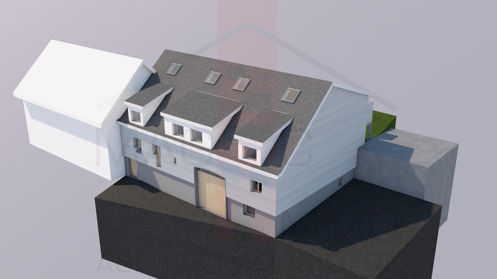 Immeuble à rénover entièrement avec permis — 2902 Fontenais