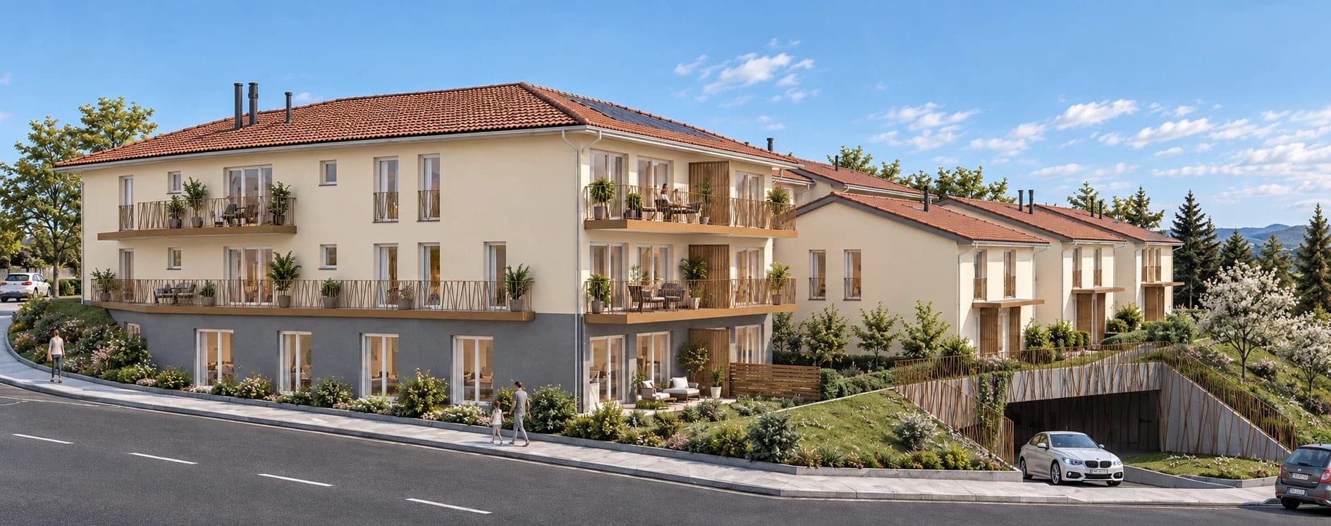 Vauderens - APPARTEMENTS NEUFS À VAUDERENS – 2,5 pces, 3, 5 pces et 4,5pces - LA GARE CFF A DEUX PAS — 1675 Vauderens