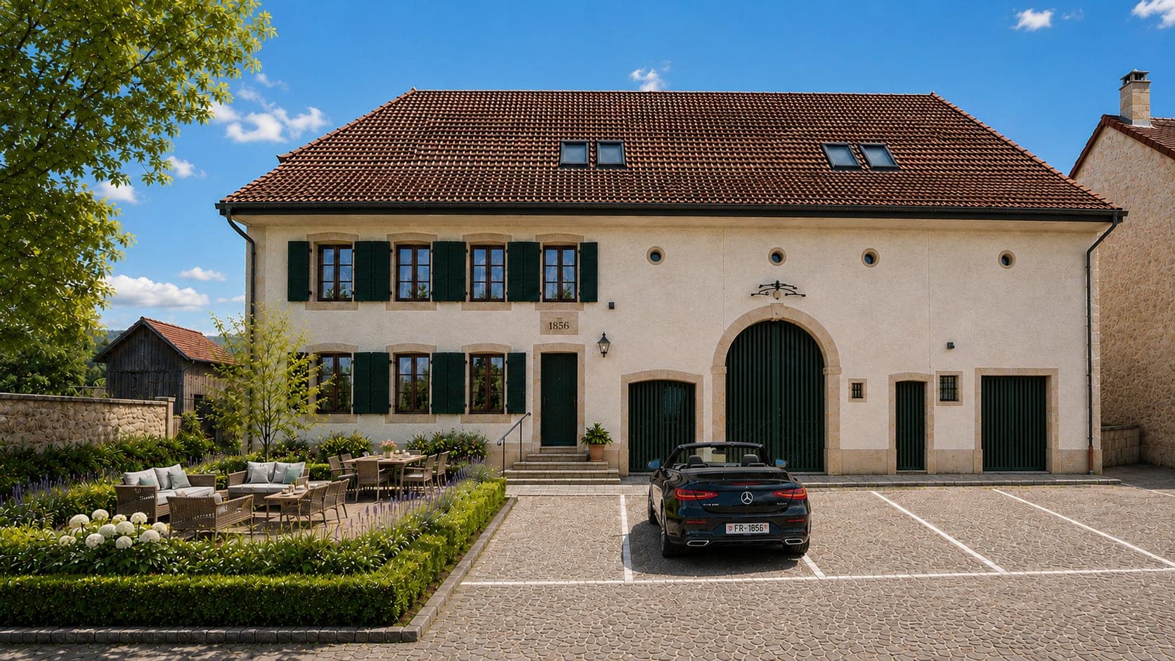 Belle ferme avec permis de construire pour 5 appartements. — 1473 Font
