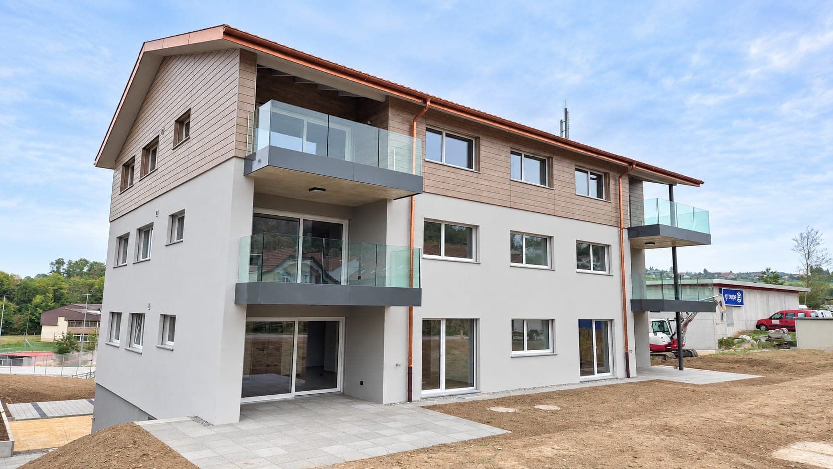 Appartement 4,5 pces neuf pour location à Cousset. — 1774 Cousset