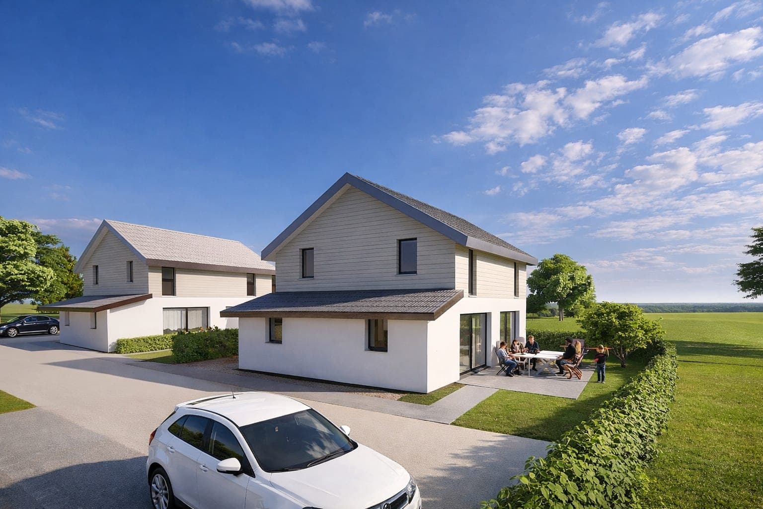 Projet de 2 villas individuelles à Treytorrens (VD) — 1538 Treytorrens (Payerne)