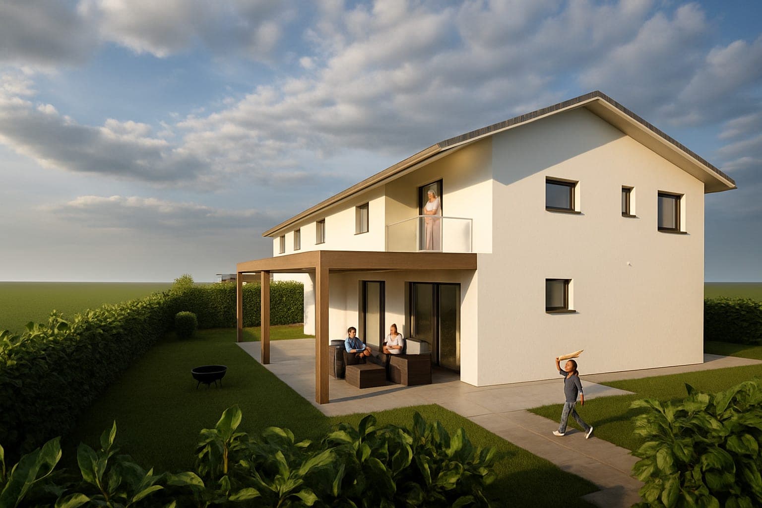 Beau 3.5 pièces avec grand jardin - B4 — 1483 Vesin
