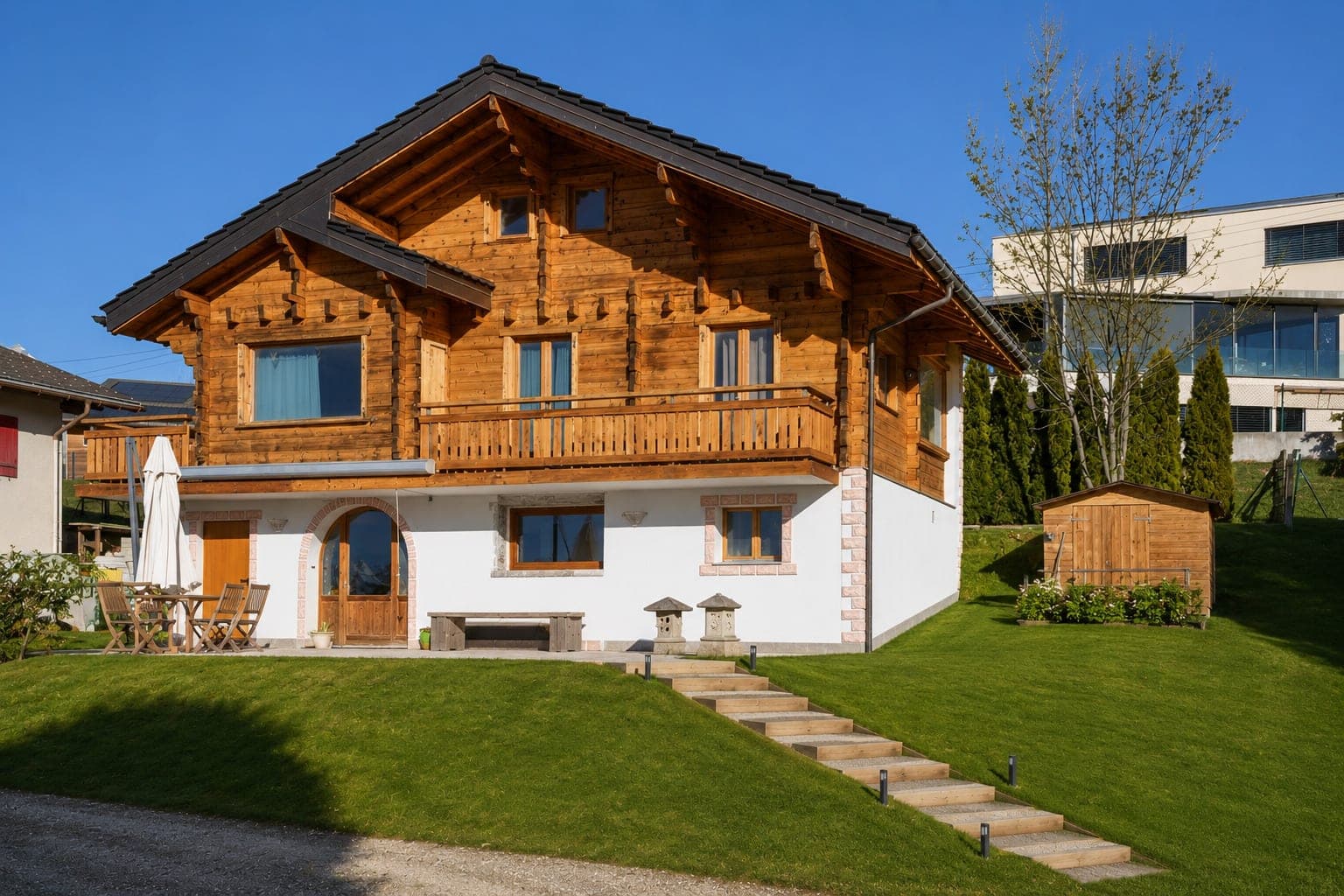 Chalet, Vue et emplacement privilégié à proximité de Crans-Montana — 1978 Lens